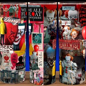 Pennywise IT Horror Movie Collage Cup Mug Tumbler
